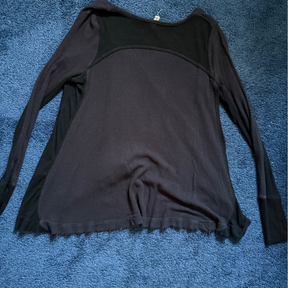 Free People Black Long Sleeve Top - Picture 4 of 4